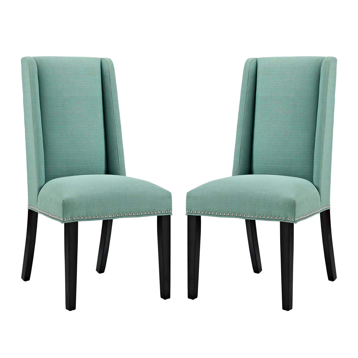 Lot de 2 chaises de salle à manger en tissu Baron par Modway