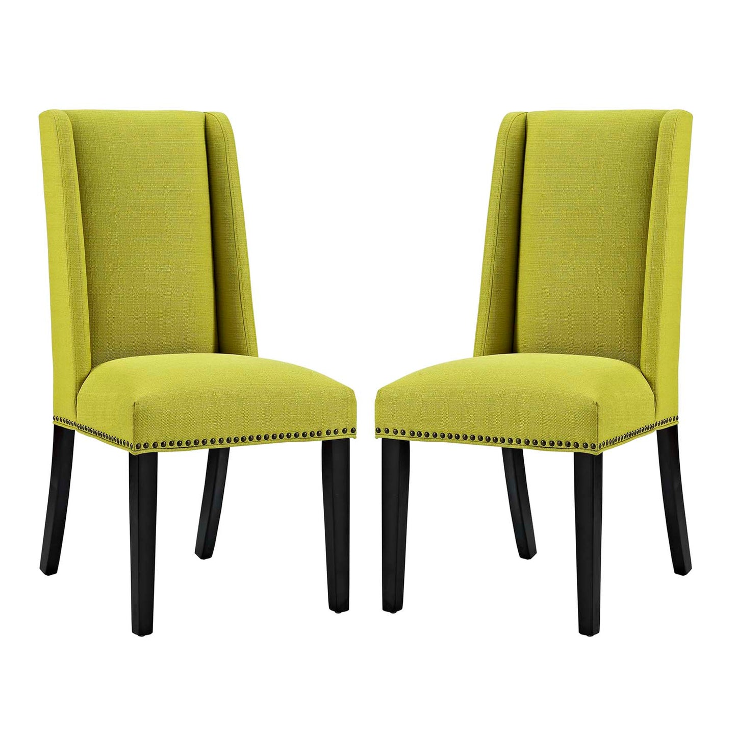 Lot de 2 chaises de salle à manger en tissu Baron par Modway