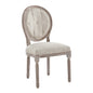 Arise Vintage French Upholstered Fabric Dining Side Chair