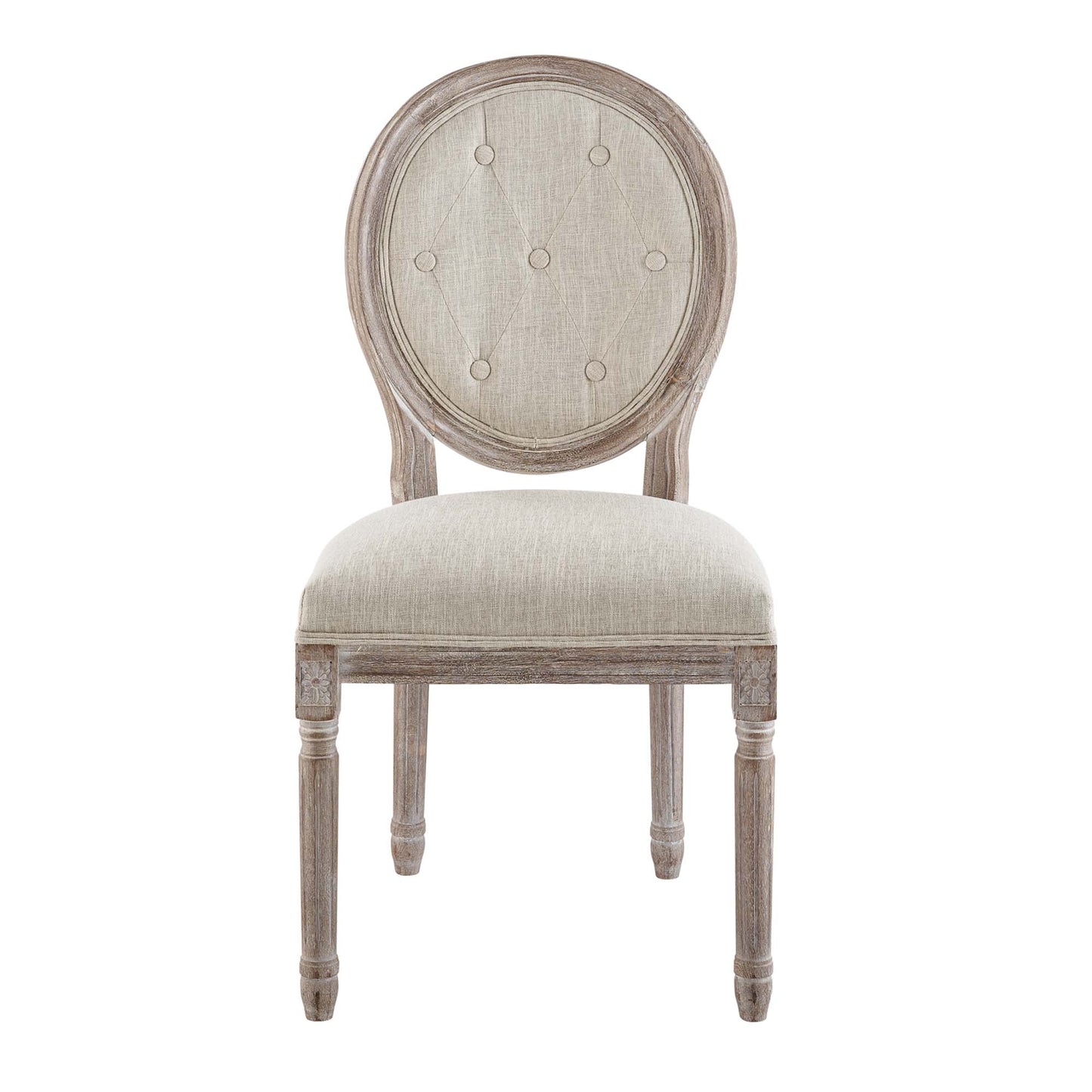 Arise Vintage French Upholstered Fabric Dining Side Chair