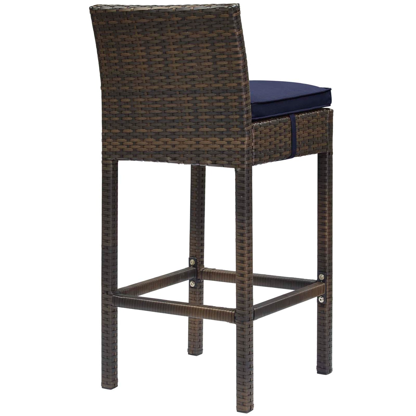 Conduit Outdoor Patio Wicker Rattan Bar Stool