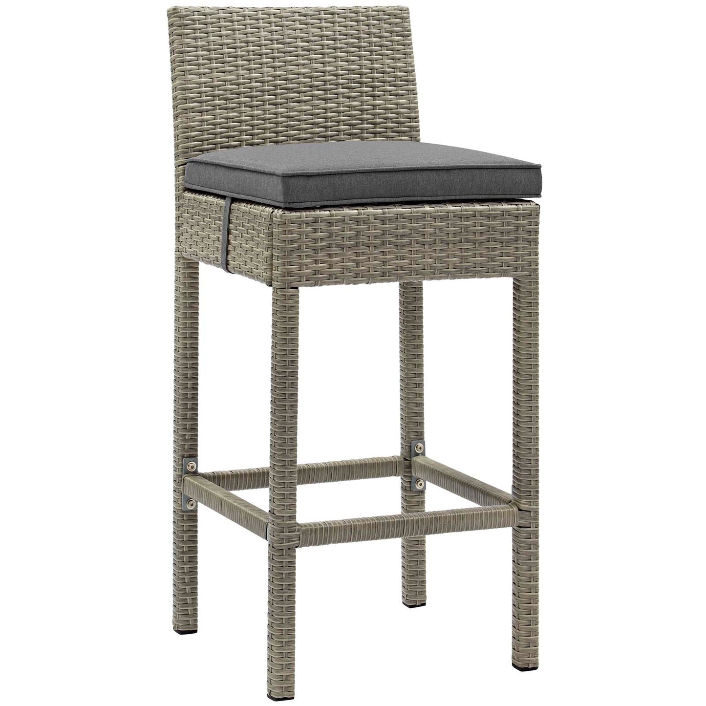 Conduit Outdoor Patio Wicker Rattan Bar Stool