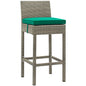 Conduit Outdoor Patio Wicker Rattan Bar Stool