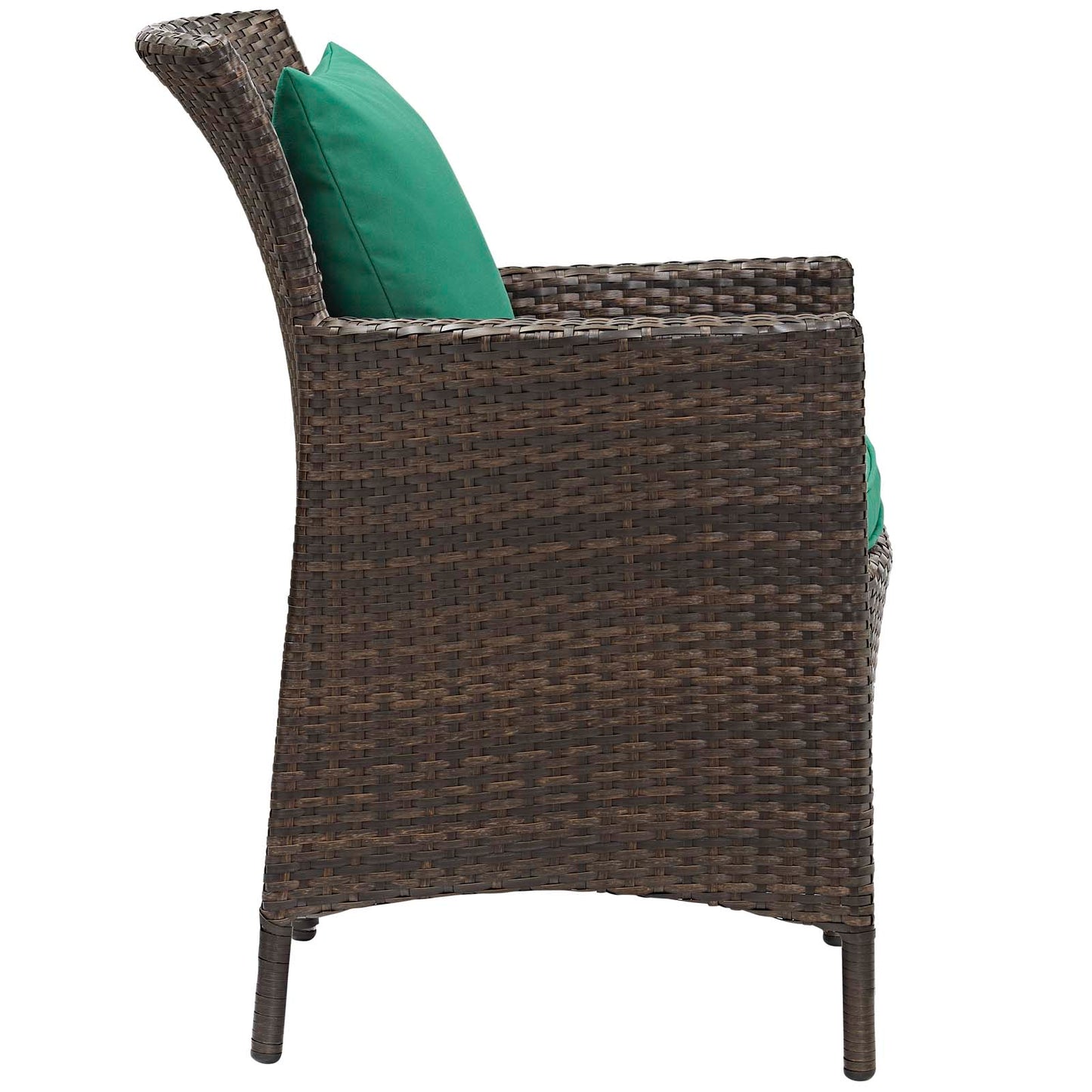 Conduit Outdoor Patio Wicker Rattan Dining Armchair