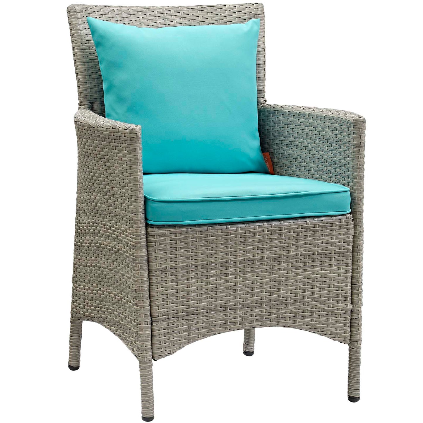 Conduit Outdoor Patio Wicker Rattan Dining Armchair