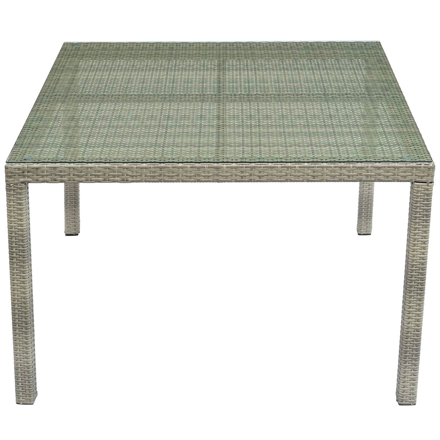 Conduit 47" Square Outdoor Patio Wicker Rattan Table