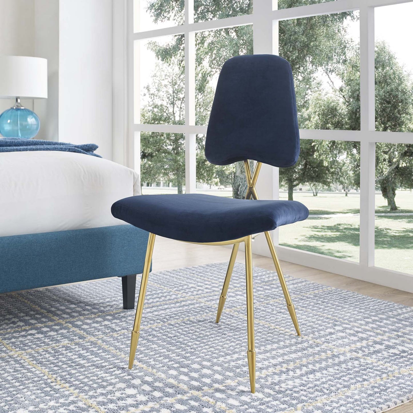 Ponder Performance Velvet Dining Side Chair