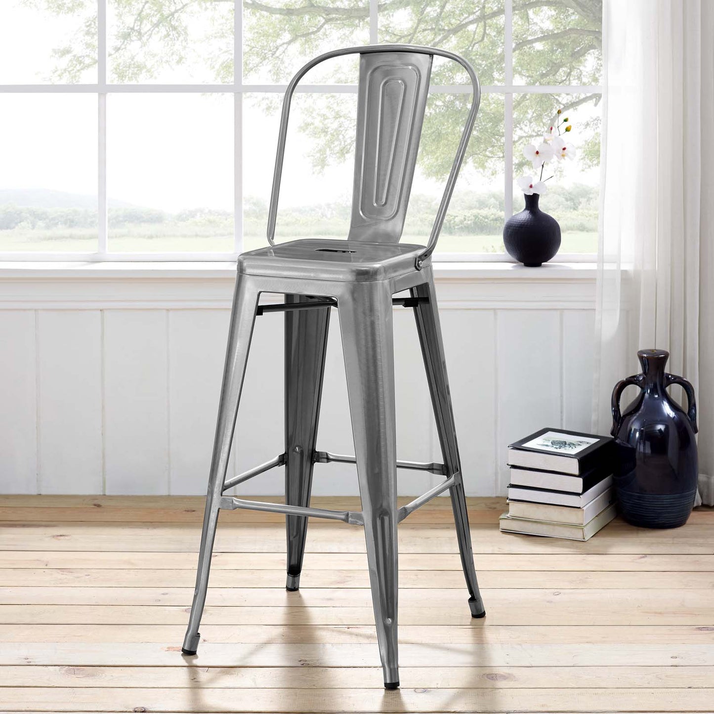 Promenade Metal Bar Side Stool