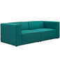 Mingle 2 Piece Upholstered Fabric Sectional Sofa Set