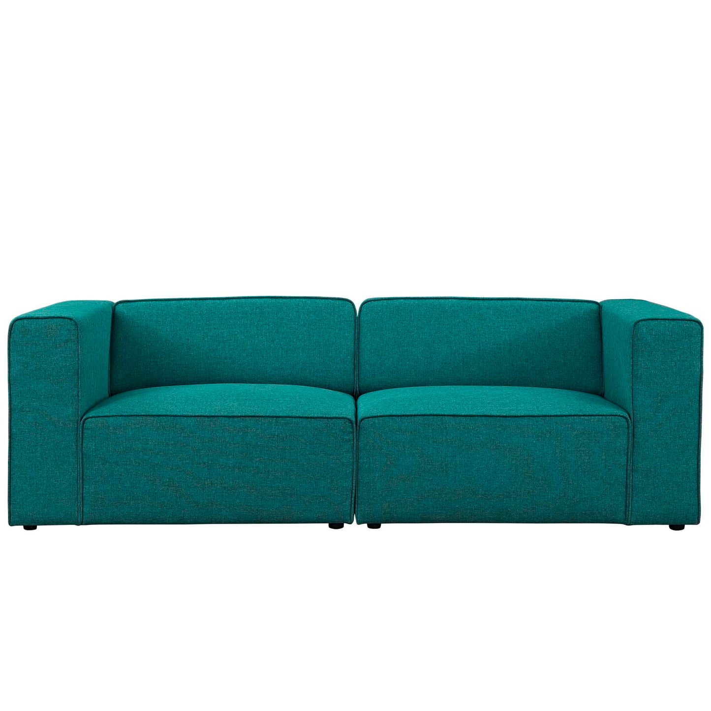 Mingle 2 Piece Upholstered Fabric Sectional Sofa Set