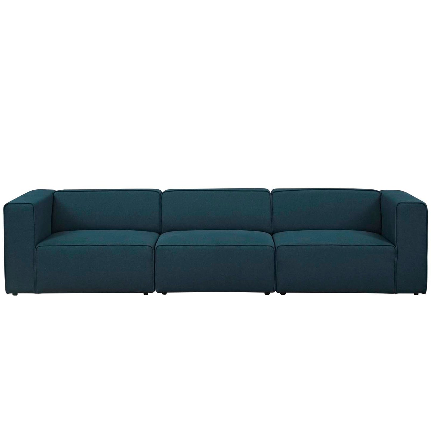 Mingle 3 Piece Upholstered Fabric Sectional Sofa Set