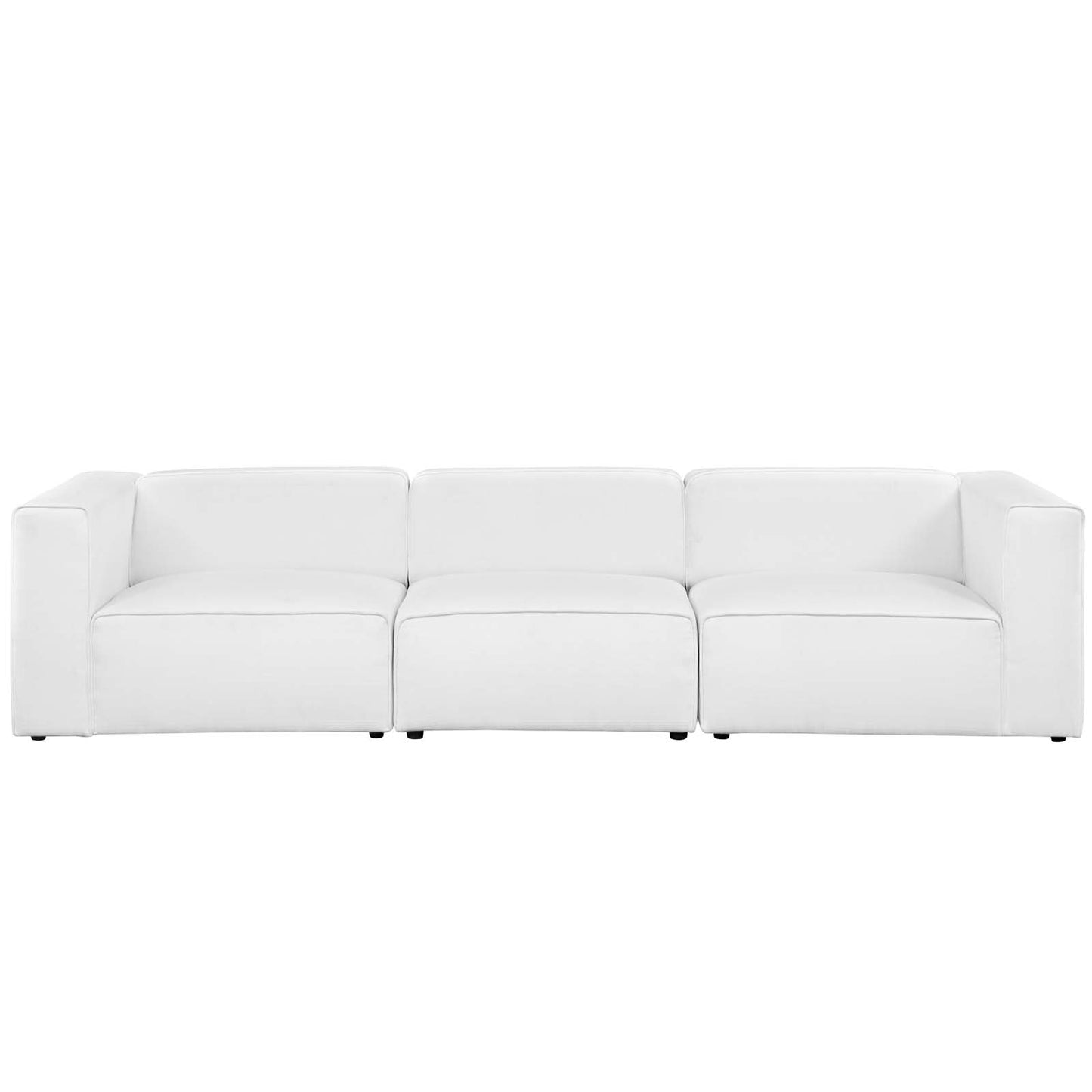 Mingle 3 Piece Upholstered Fabric Sectional Sofa Set