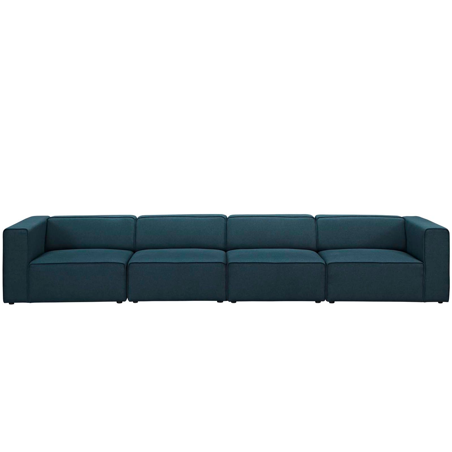 Mingle 4 Piece Upholstered Fabric Sectional Sofa Set