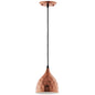 Suspension Dimple en forme de cloche or rose de 16,5 cm