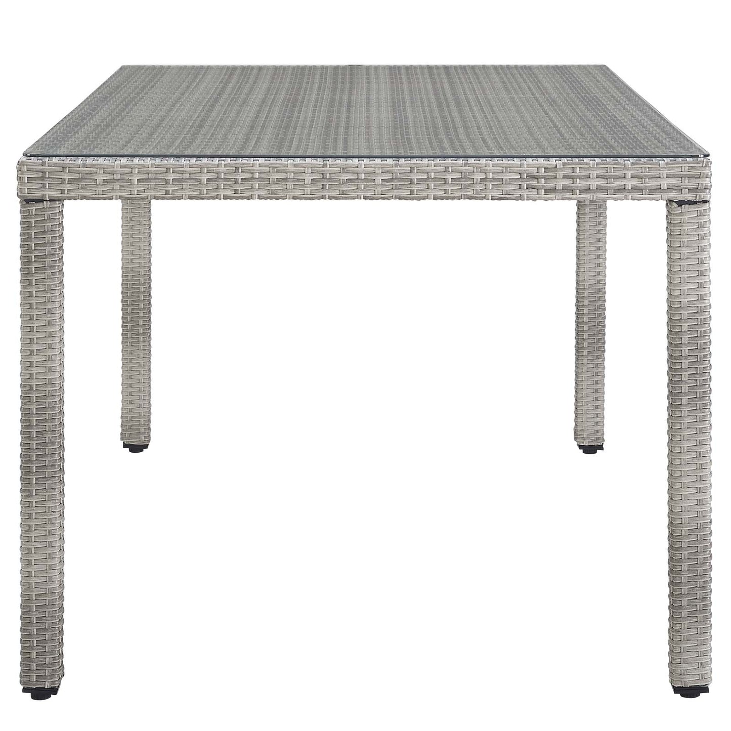 Aura 68" Outdoor Patio Wicker Rattan Dining Table