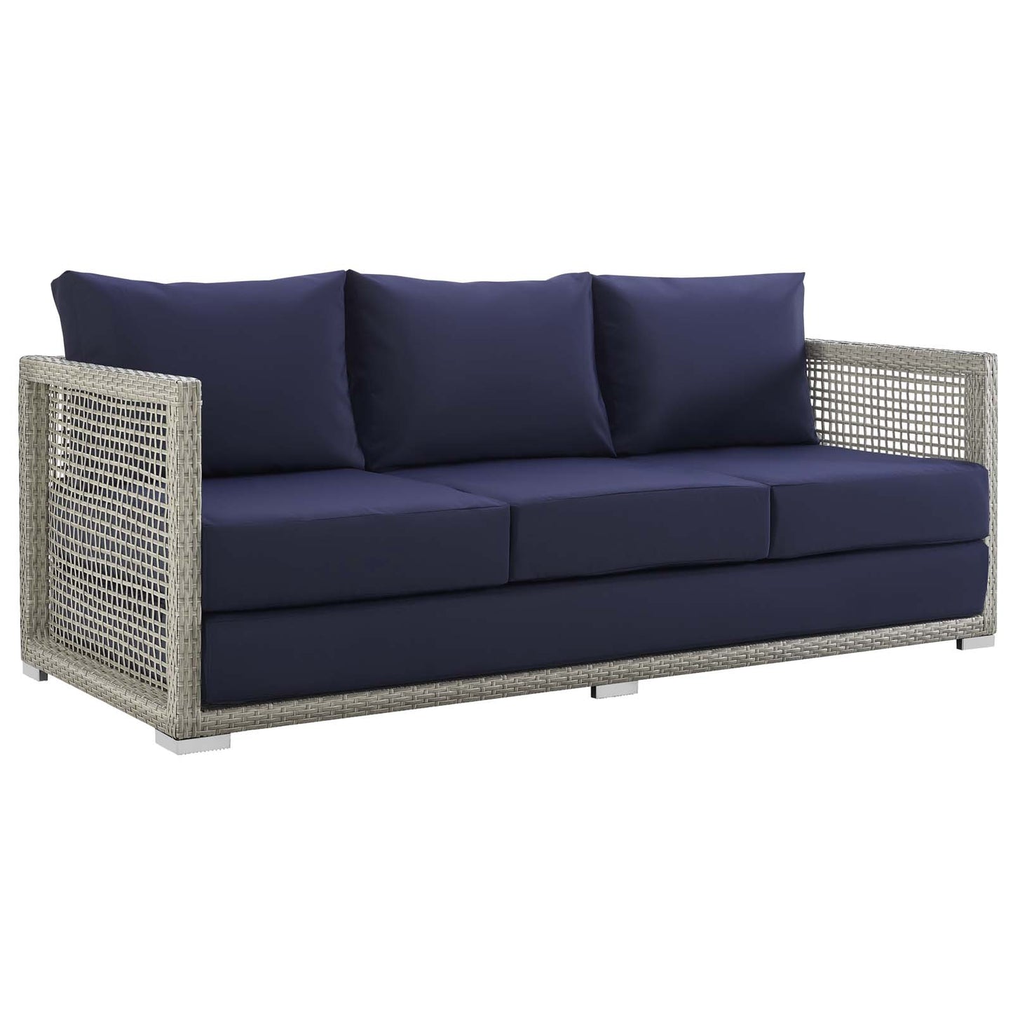 Aura Outdoor Patio Wicker Rattan Sofa