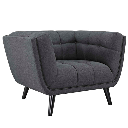 Ensemble canapé et fauteuil rembourrés en tissu 3 pièces Bestow