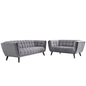 Bestow 2 Piece Performance Velvet Sofa and Loveseat Set