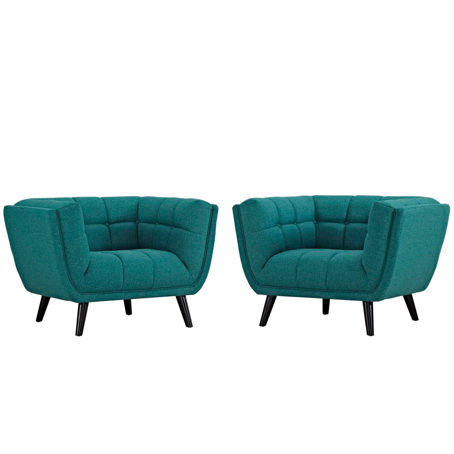 Bestow 2 Piece Upholstered Fabric Armchair Set