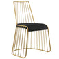 Rivulet Gold Stainless Steel Performance Velvet Dining Chair