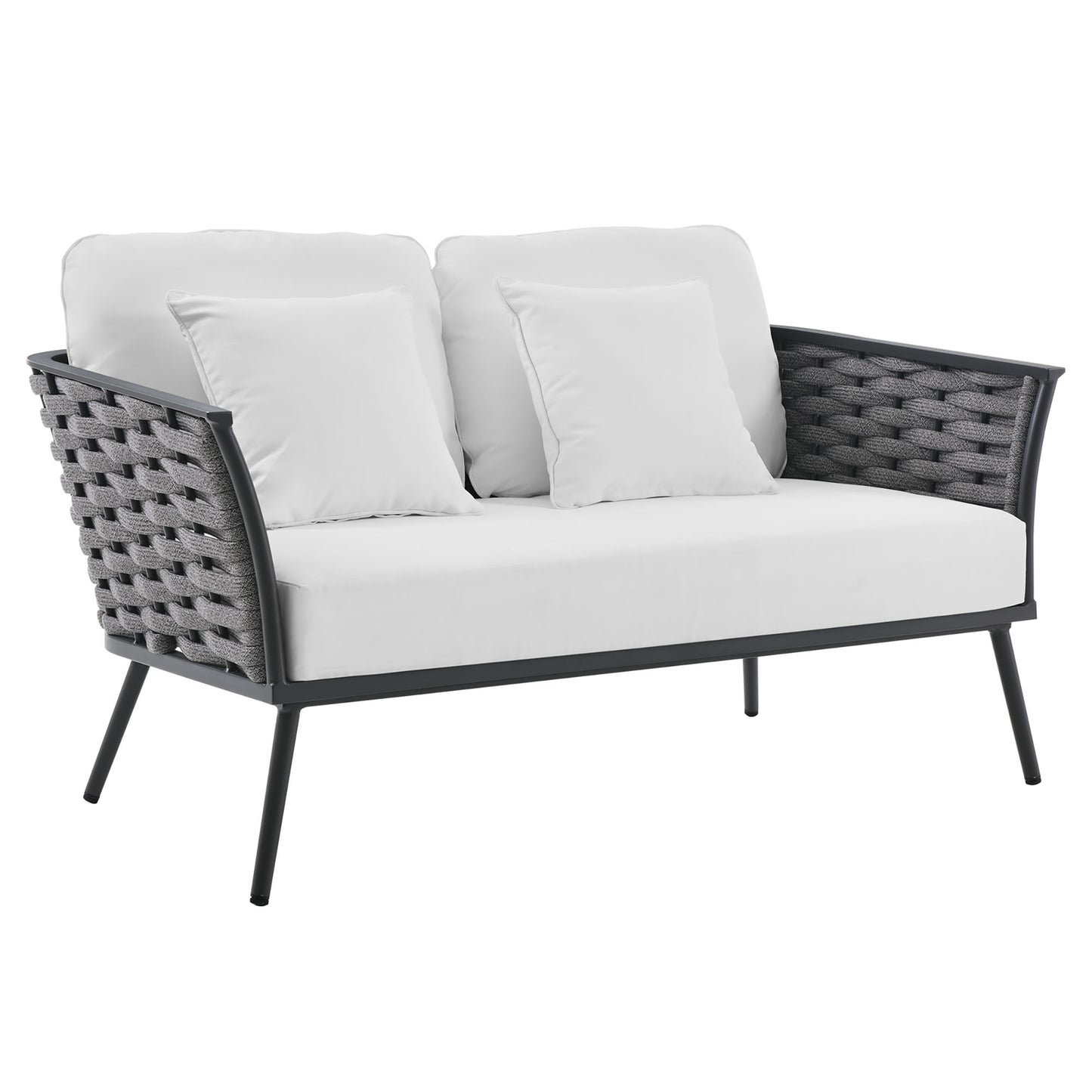 Stance Outdoor Patio Aluminum Loveseat