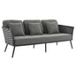 Stance Outdoor Patio Aluminum Sofa