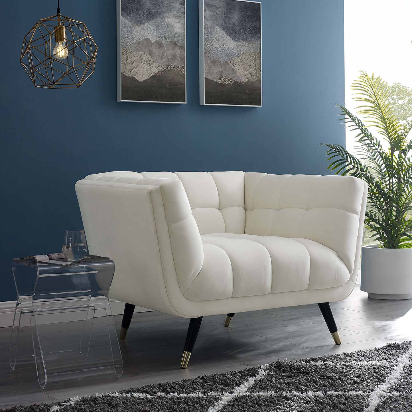 Adept Performance Velvet Armchair