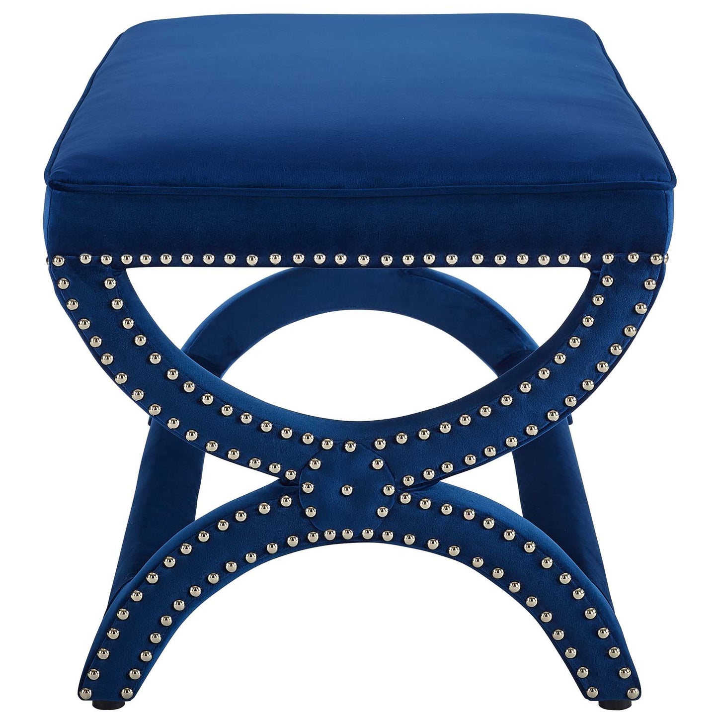 Banc en velours haute performance avec garniture cloutée et rembourrée Expound par Modway