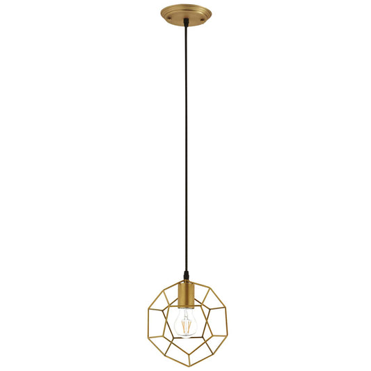 Pique Gold Metal Ceiling Fixture