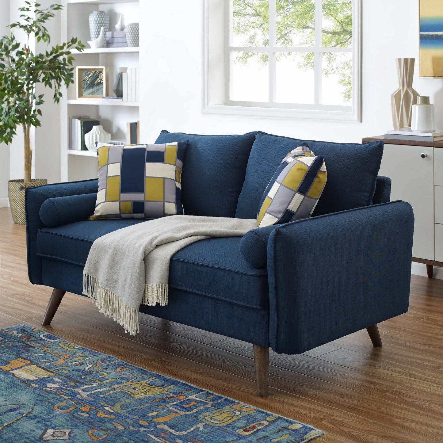 Revive Upholstered Fabric Loveseat