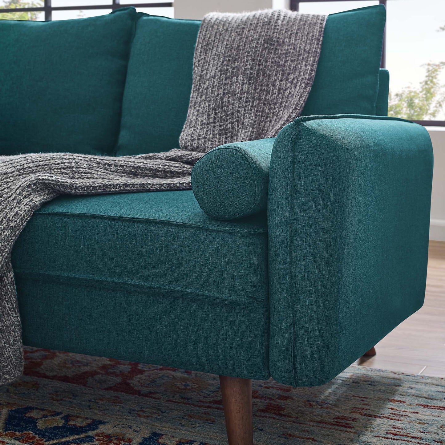 Revive Upholstered Fabric Loveseat