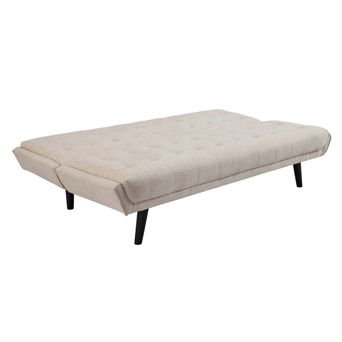 Sofá cama convertible de tela capitoné Glance de Modway