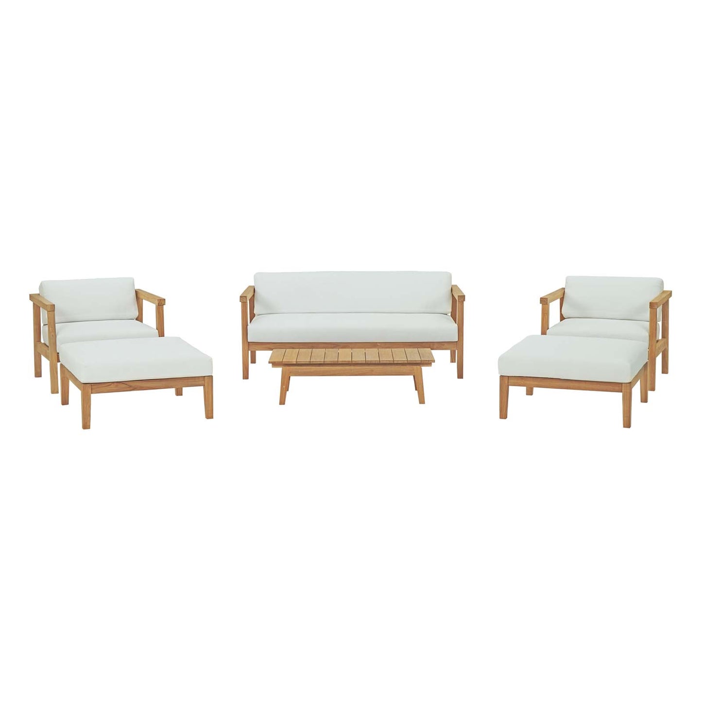 Bayport 6 Piece Outdoor Patio Teak Set