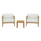 Bayport 3 Piece Outdoor Patio Teak Set