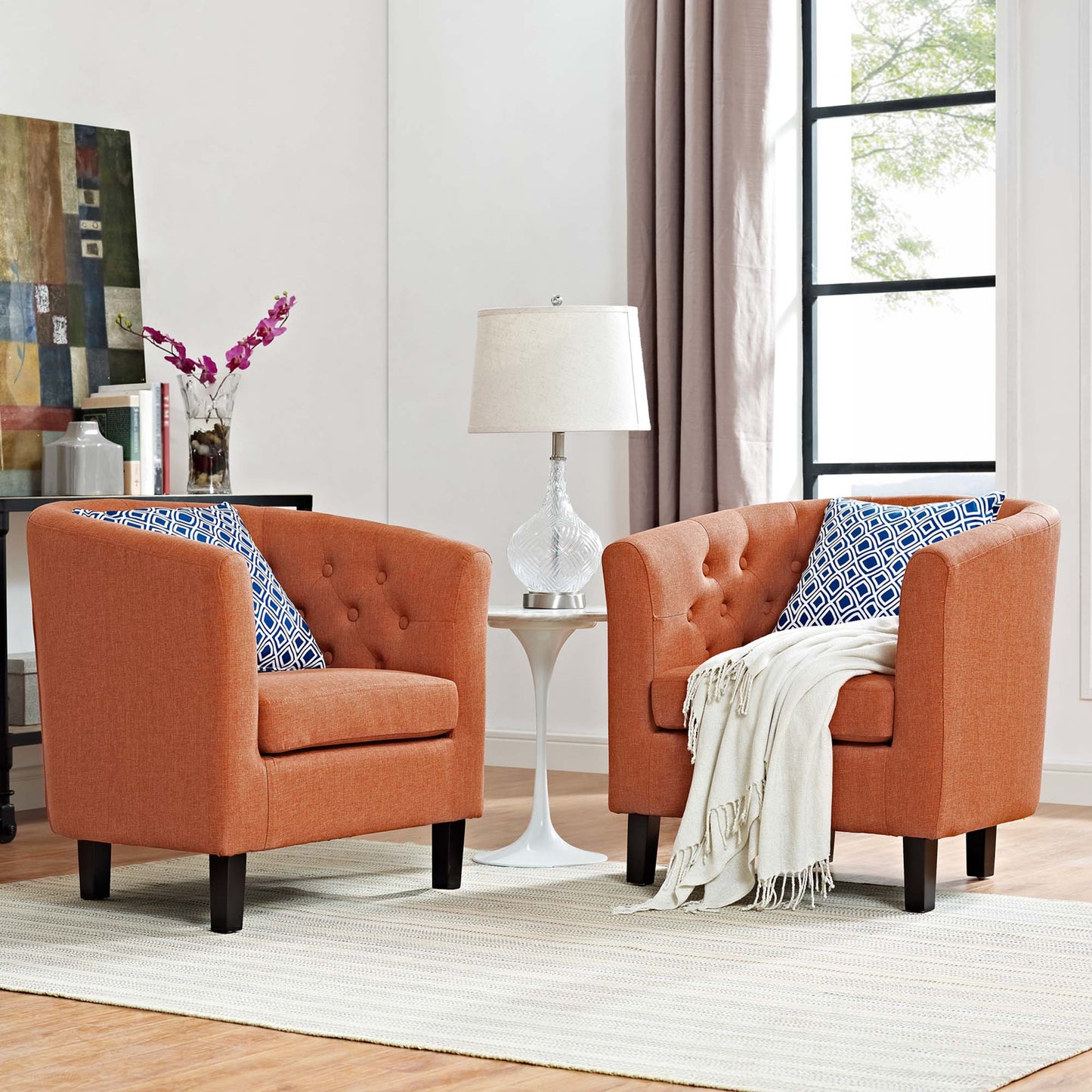 Prospect 2 Piece Upholstered Fabric Armchair Set