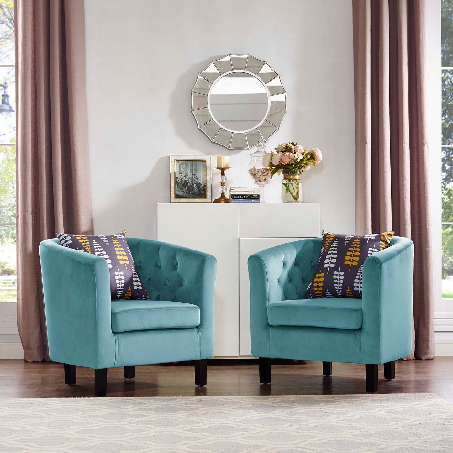 Prospect 2 Piece Performance Velvet Armchair Set