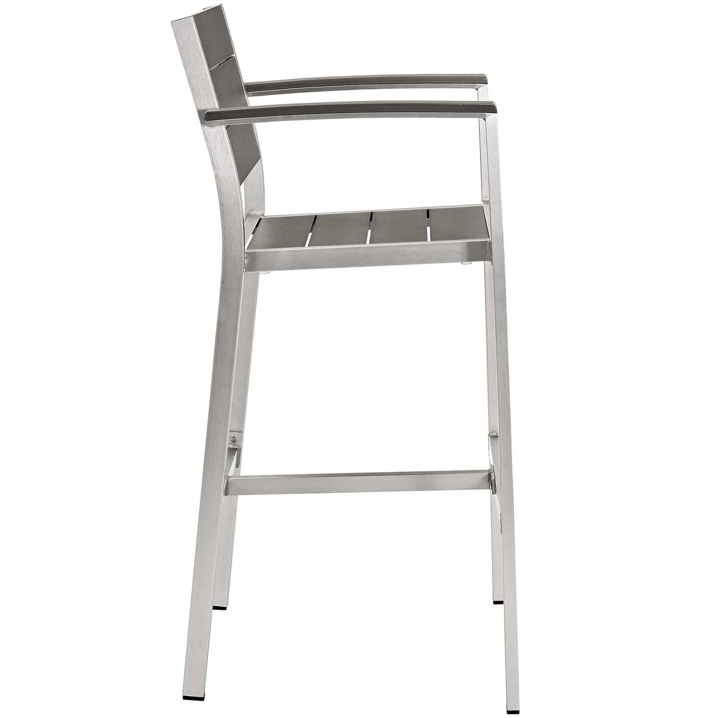 Shore Outdoor Patio Aluminum Bar Stool Set of 2