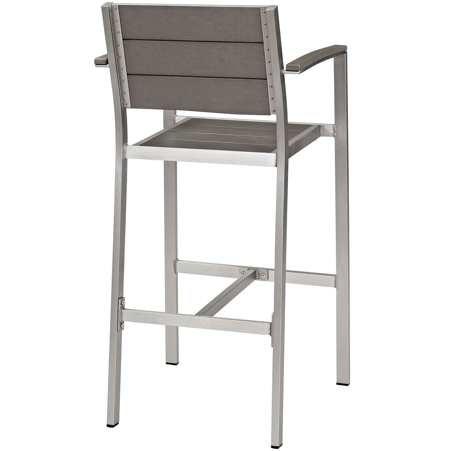 Shore Outdoor Patio Aluminum Bar Stool Set of 2