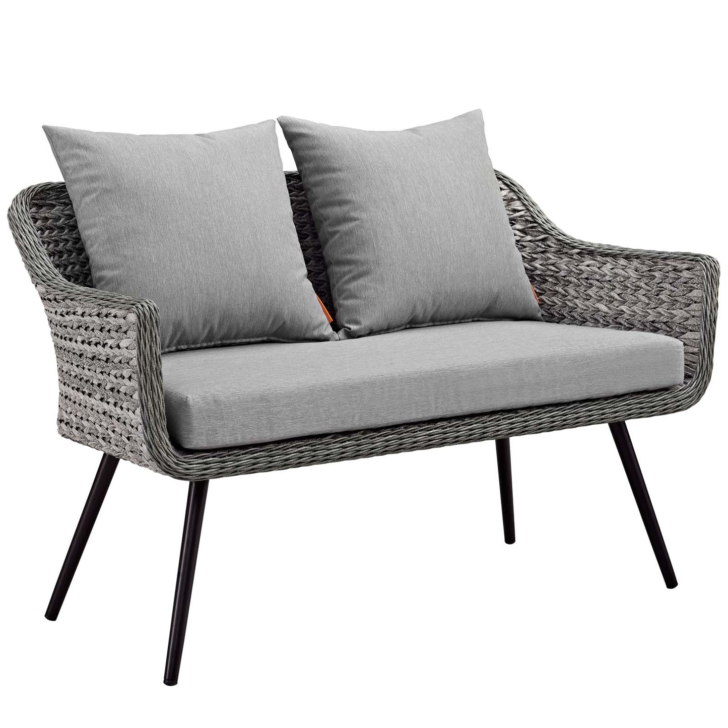 Ensemble de 3 fauteuils et causeuse en rotin pour patio extérieur Endeavor par Modway