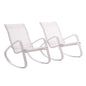 Traveler Outdoor Patio Mesh Sling Rocking Lounge Chair Set of 2