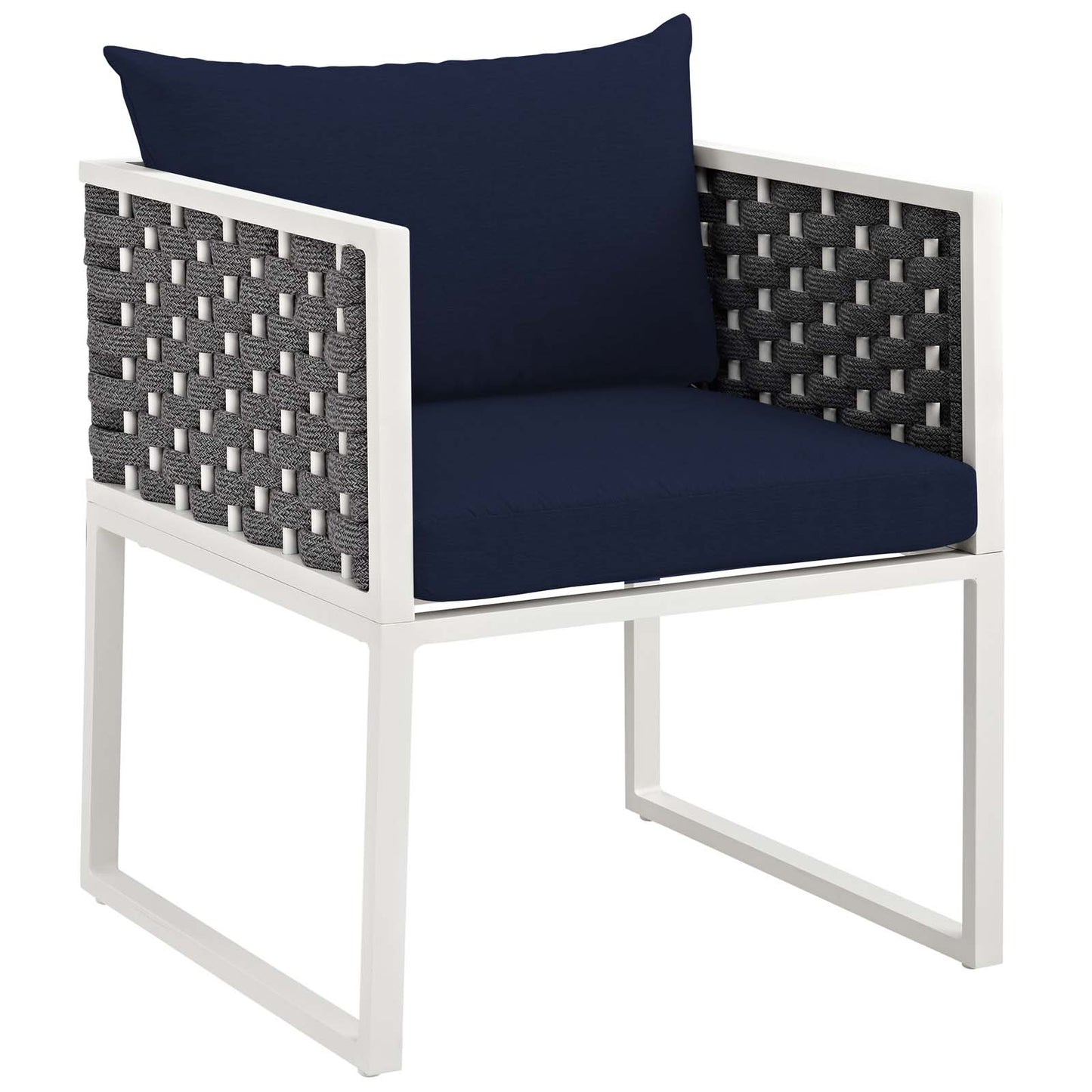 Stance Outdoor Patio Aluminum Dining Armchair Set of 2