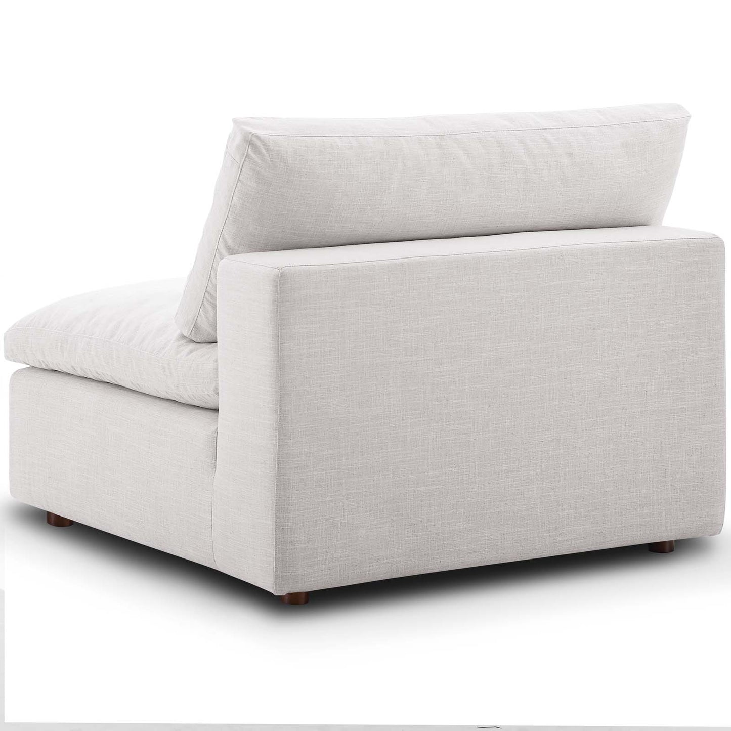 Sillón sin brazos con relleno de plumas Commix de Modway