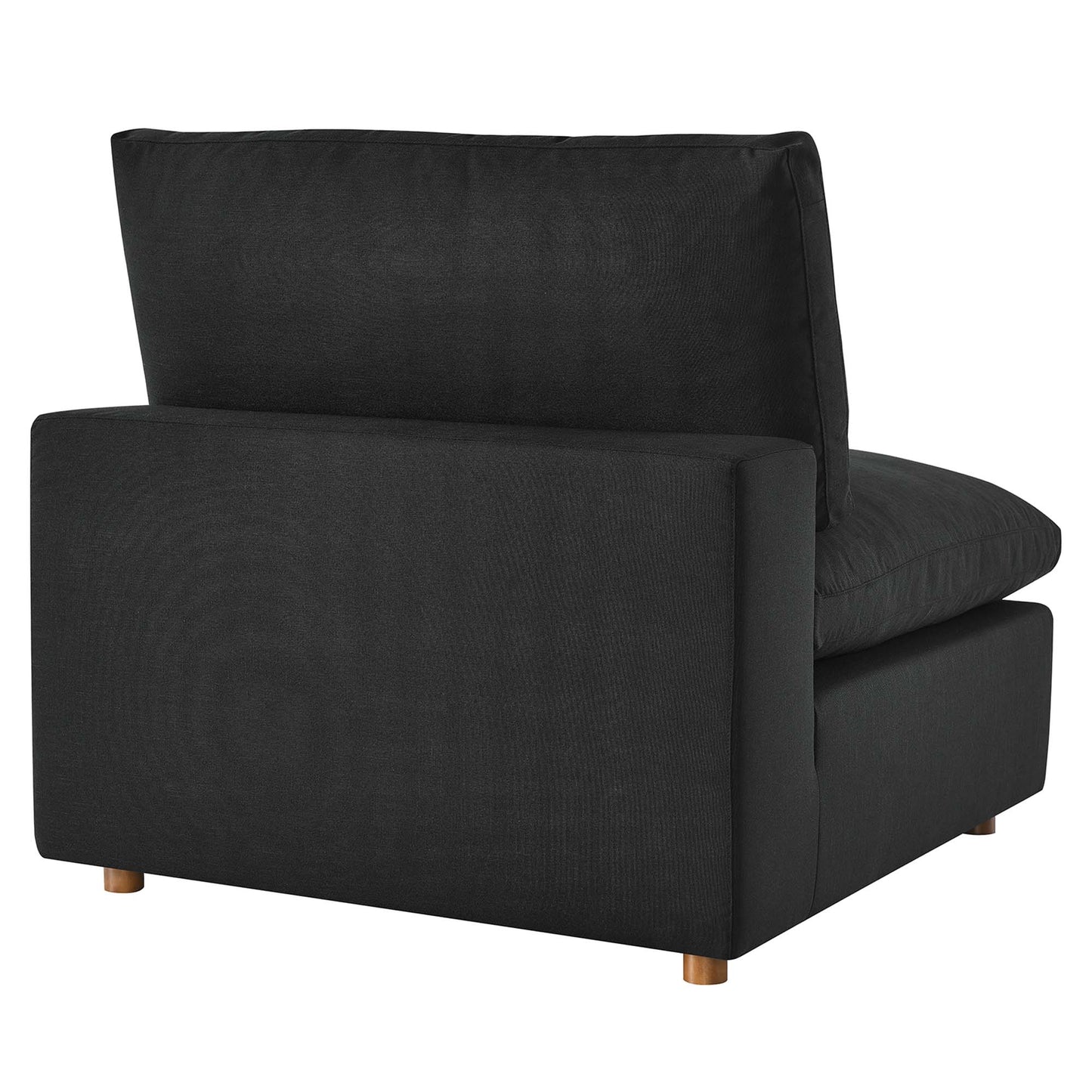 Sillón sin brazos con relleno de plumas Commix de Modway