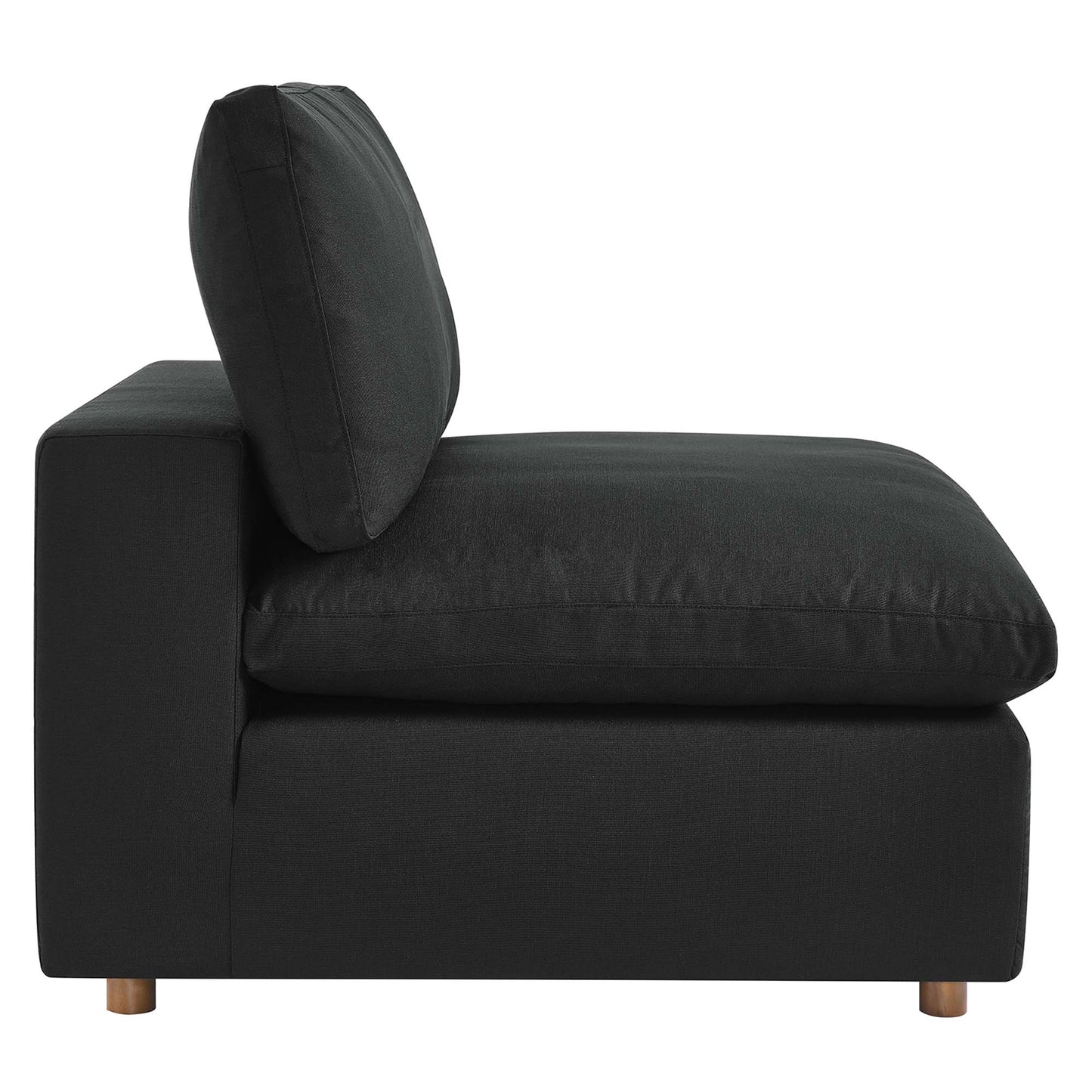 Sillón sin brazos con relleno de plumas Commix de Modway