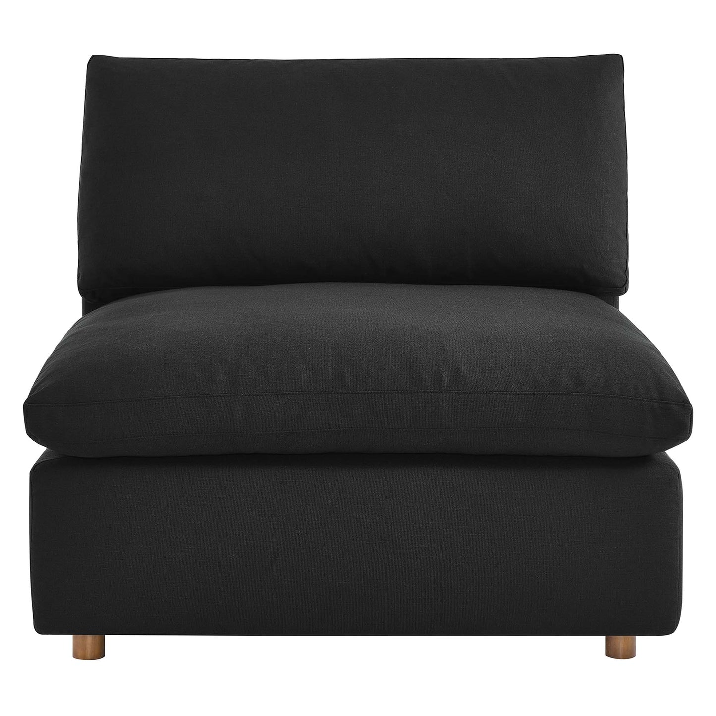 Sillón sin brazos con relleno de plumas Commix de Modway