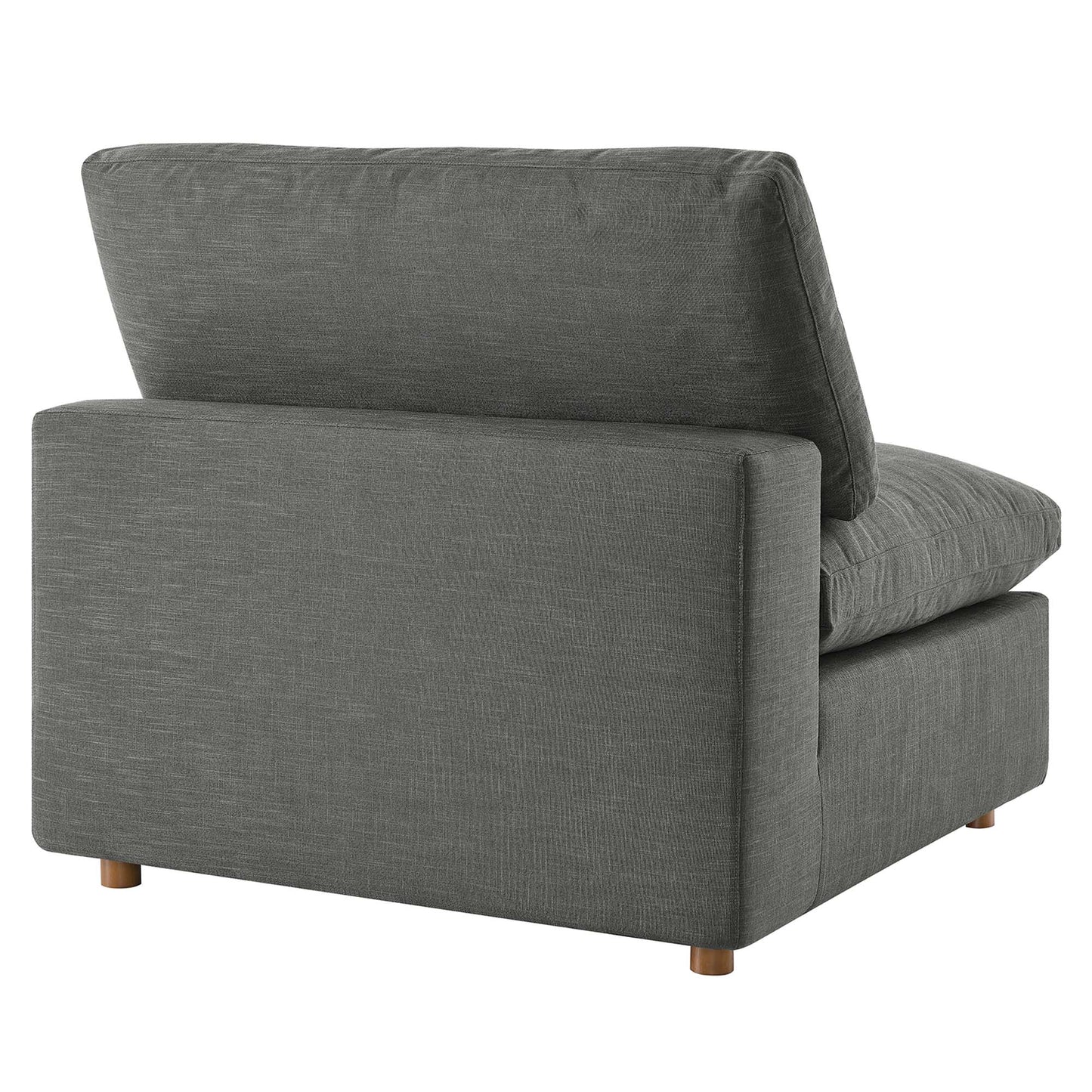 Sillón sin brazos con relleno de plumas Commix de Modway