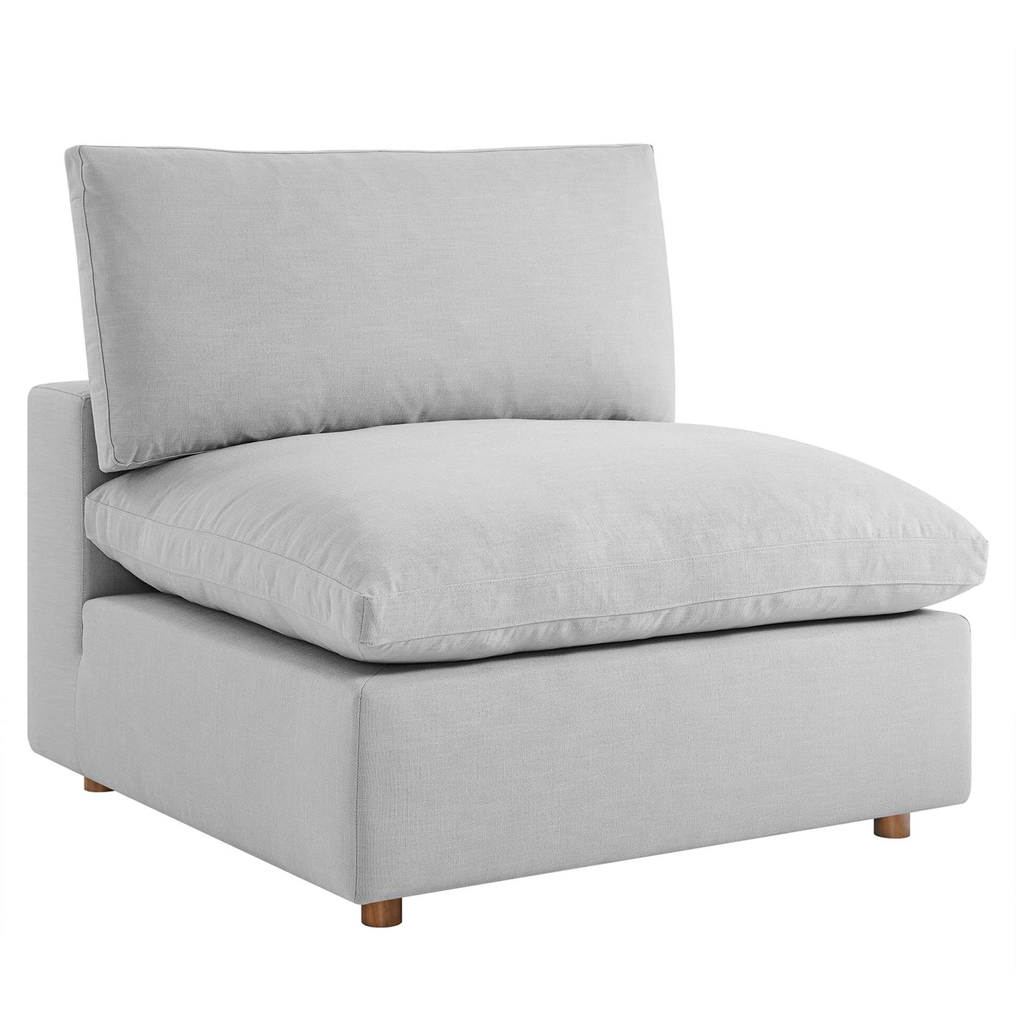 Sillón sin brazos con relleno de plumas Commix de Modway