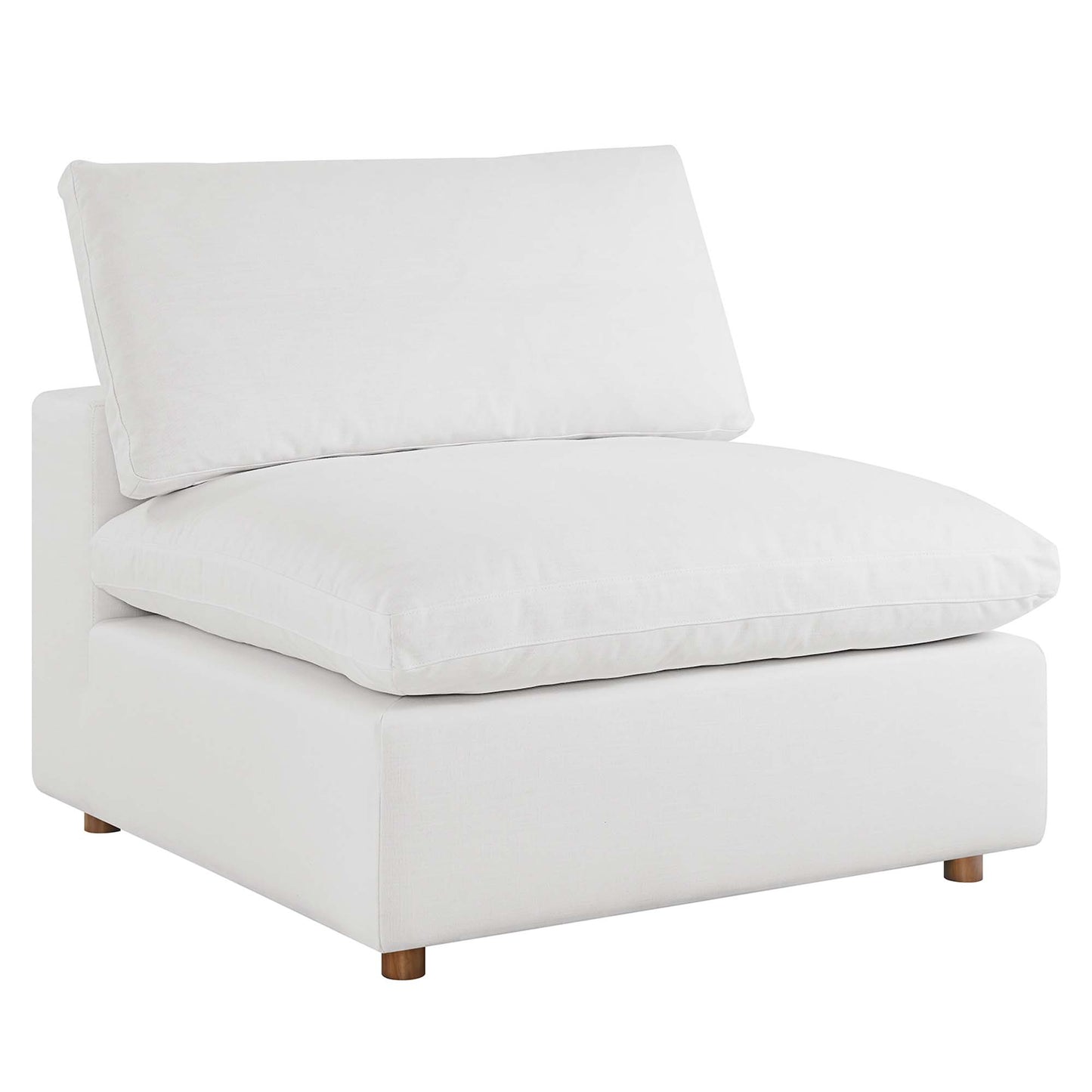 Sillón sin brazos con relleno de plumas Commix de Modway