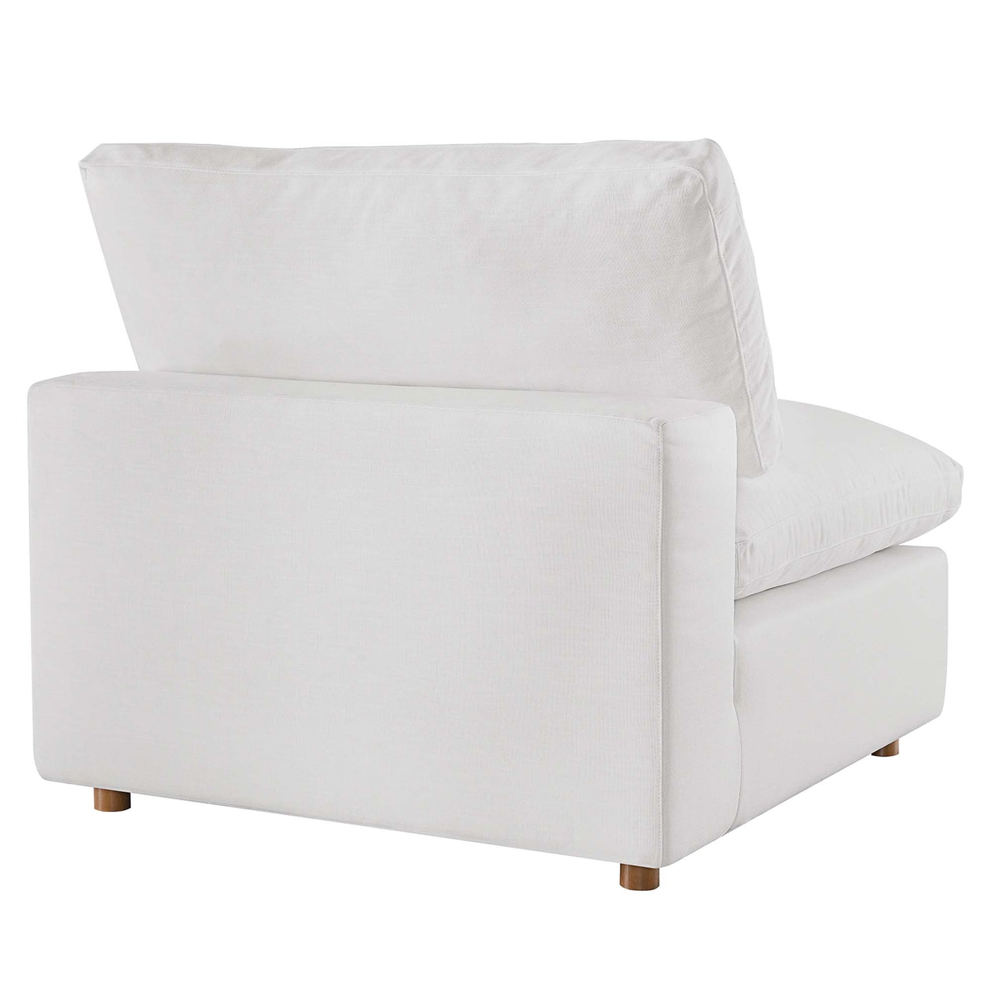 Sillón sin brazos con relleno de plumas Commix de Modway