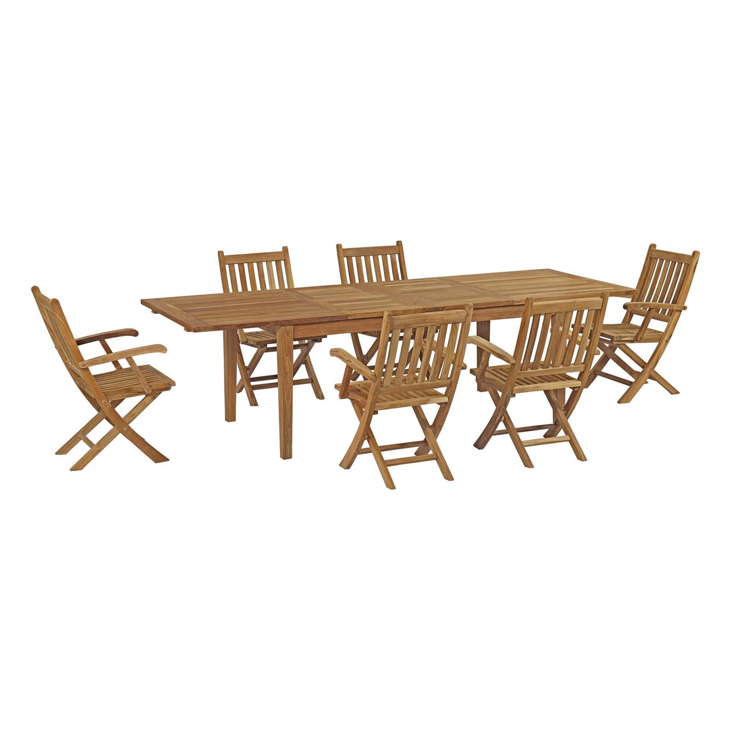 Marina 7 Piece Outdoor Patio Teak Dining Set